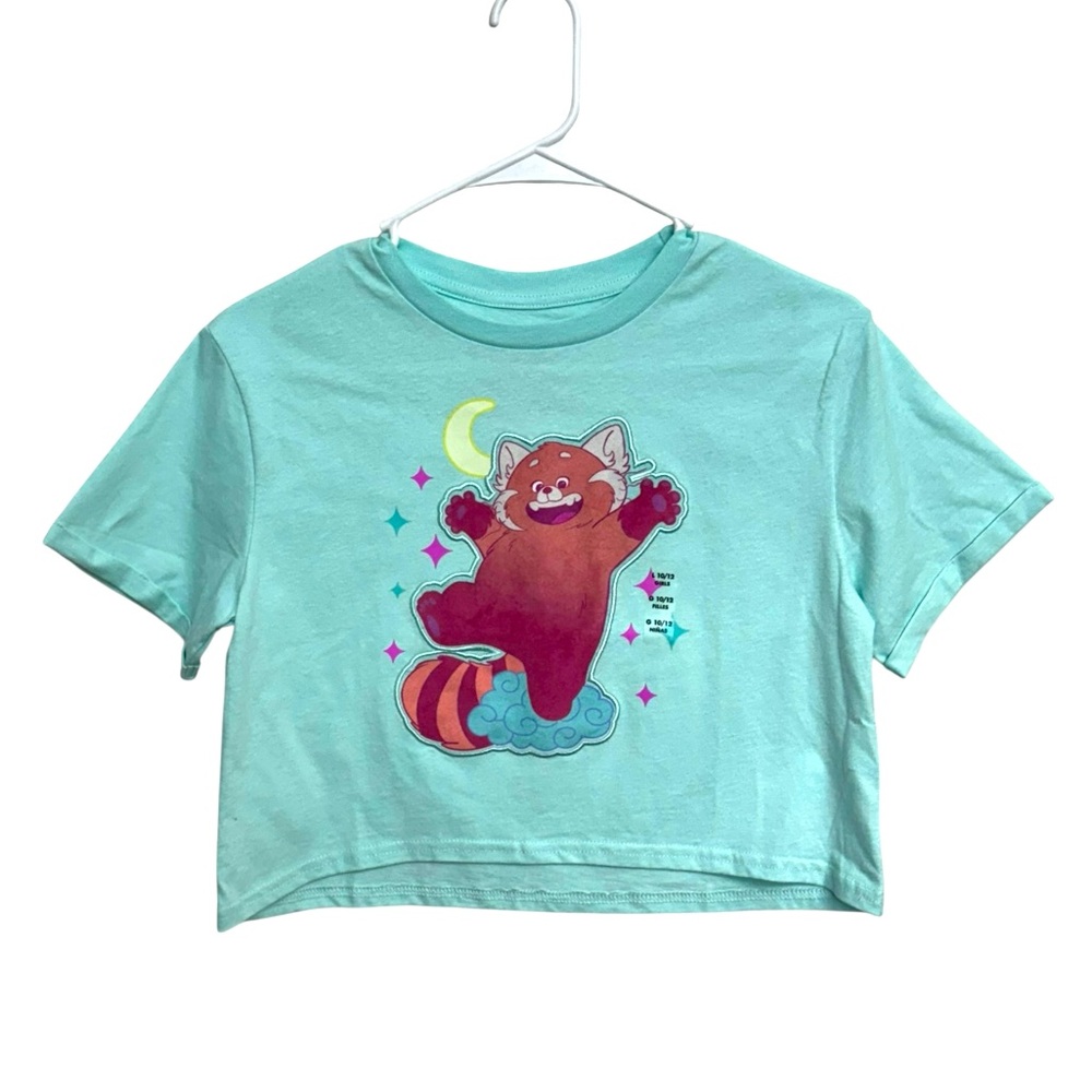 Disney Kids T-Shirt‎ - Teal with Red Panda Graphic L10/12